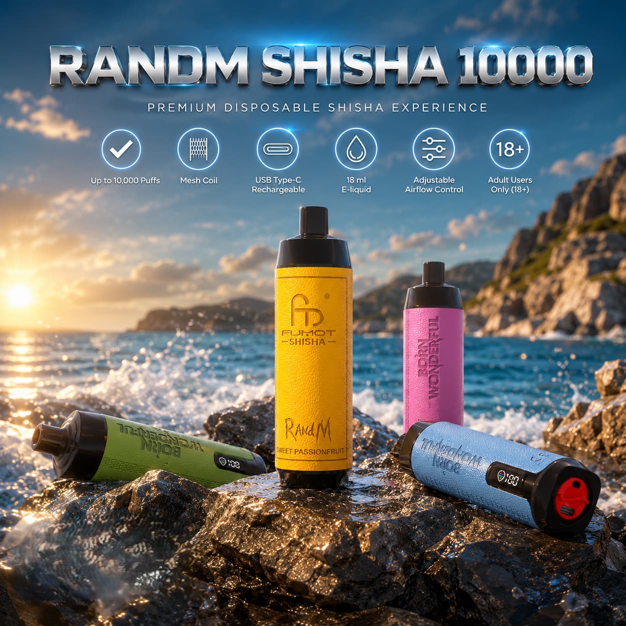 RANDM SHISHA 10000