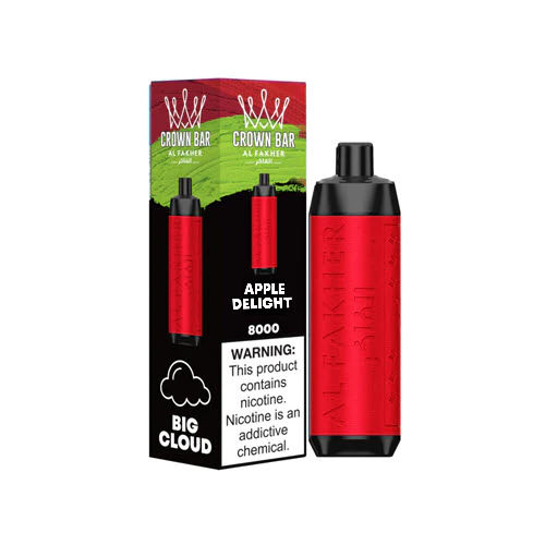 al-fakher_crown_bar-apple_delight Al Fakher Crown Bar 600 Einweg Vape – 600 Züge, 20mg Nikotin